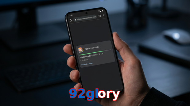 Main screen of 92Glory apk page for PK players